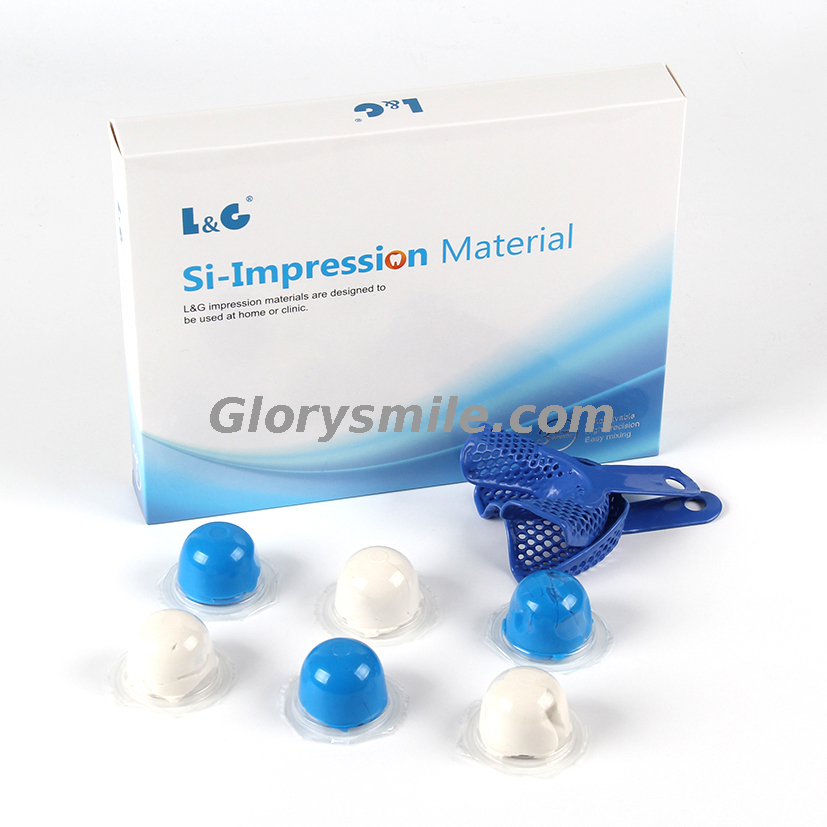 GlorySsmile Adición Silicona 28G Cuerpo ligero Impresión Material Kits con bandejas